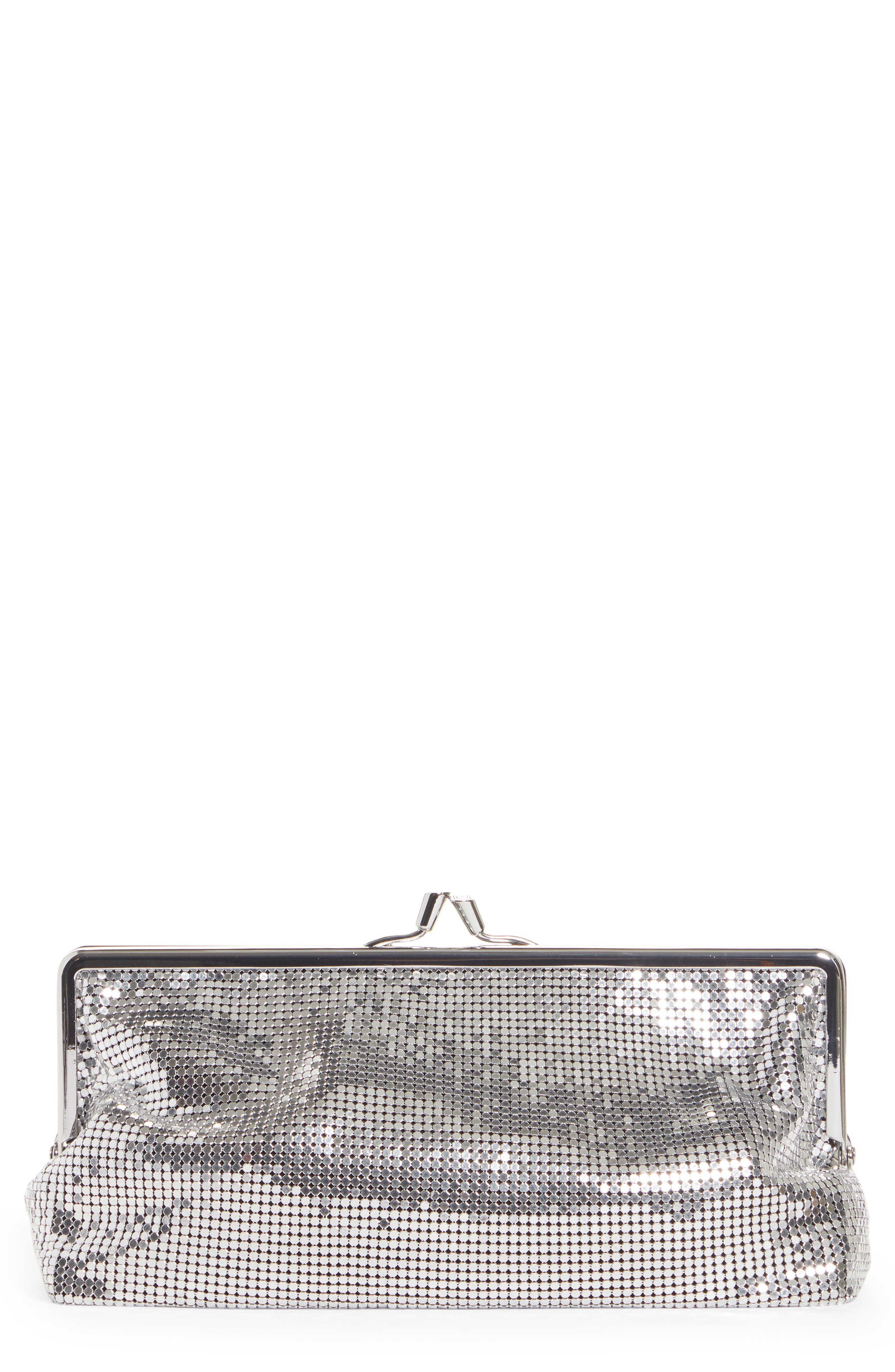 Rabanne paco rabanne Pixel Mesh Clutch, Main, color, 