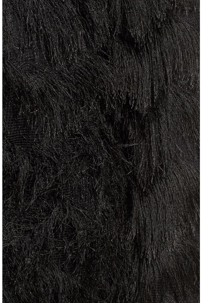 Chevron Fringe Jacket, Alternate, color, BLACK