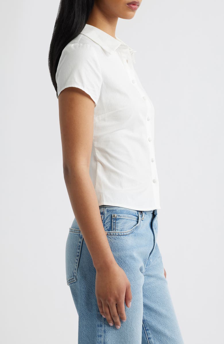 Princess Polly Lift Off Button-Up Shirt, Alternate, color, White