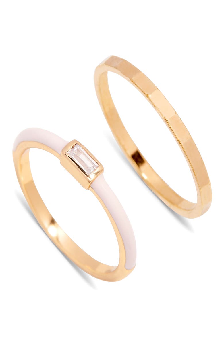 Posie Assorted Set of 2 Rings, Main, color, GOLD