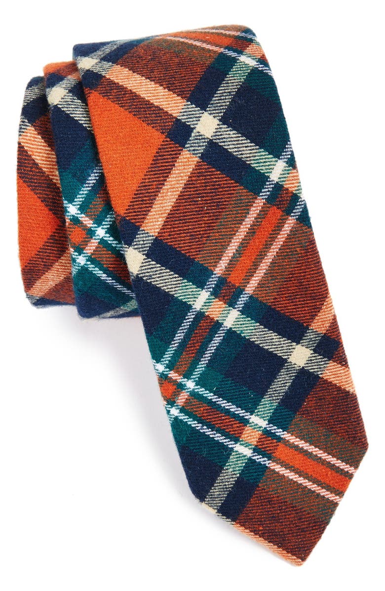 Original Penguin Woven Cotton Tie, Main, color, 