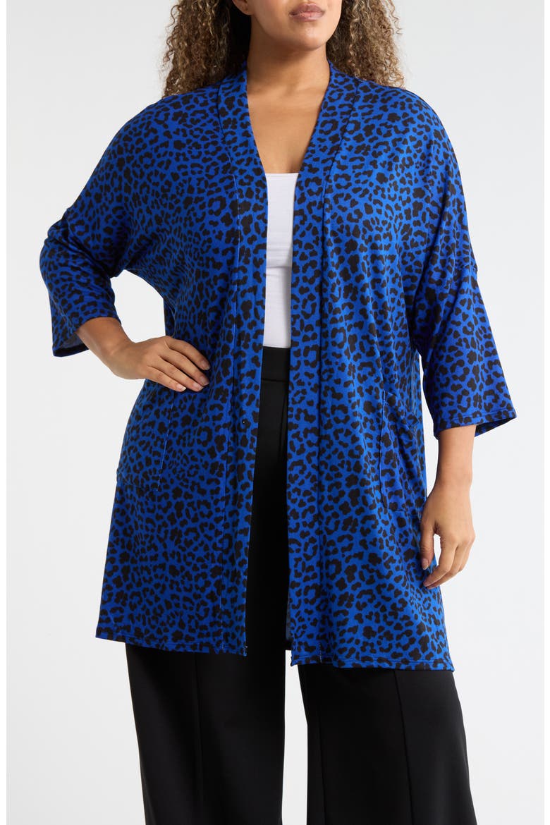 Three-Quarter Sleeve Duster, Main, color, ROYAL