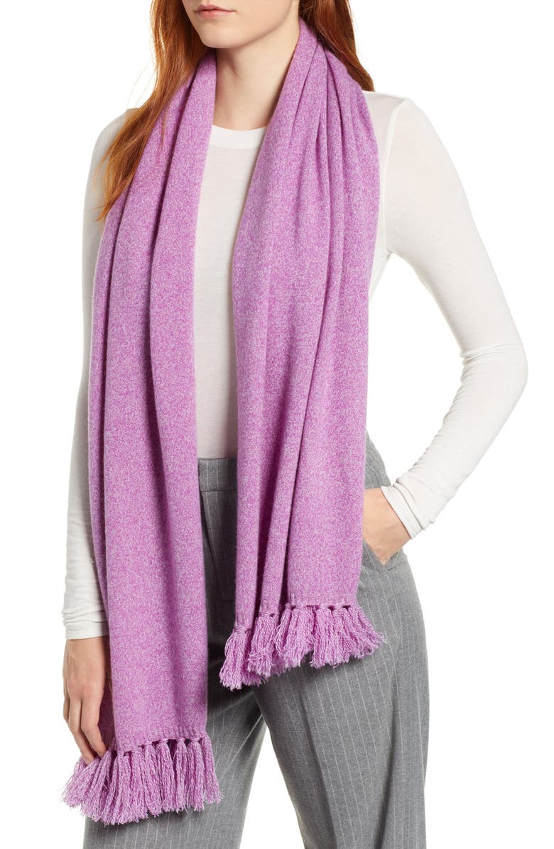 Halogen<sup>®</sup> Marled Cashmere Muffler, Main, color, 