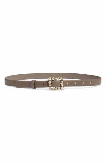 NORDSTROM RACK Faux Pearl Buckle Belt
