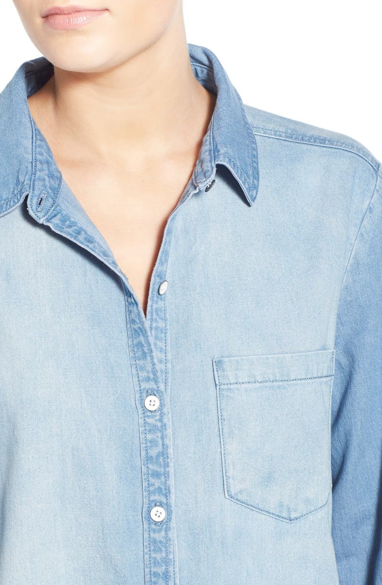 BP. Cotton Chambray Shirt, Alternate, color, 