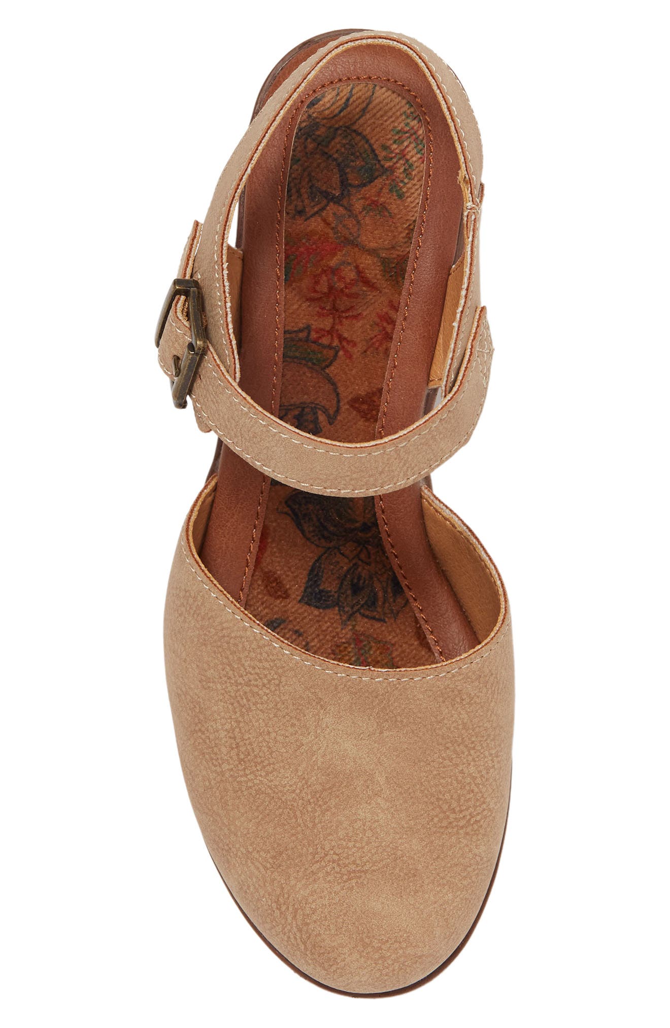 Natasha Clog Platform Pump, Alternate, color, NATURAL