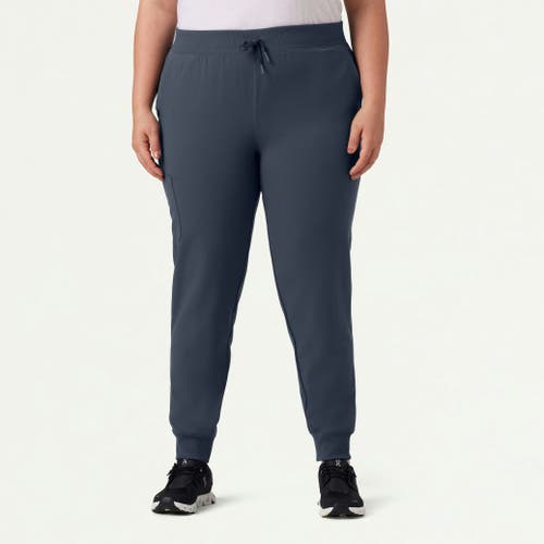 Jaanuu 6-pocket Slim Mid-rise Scrub Jogger In Green