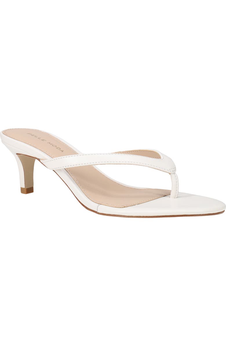 Pelle Moda Effi 4 Flip Flop, Main, color, Snow Leather