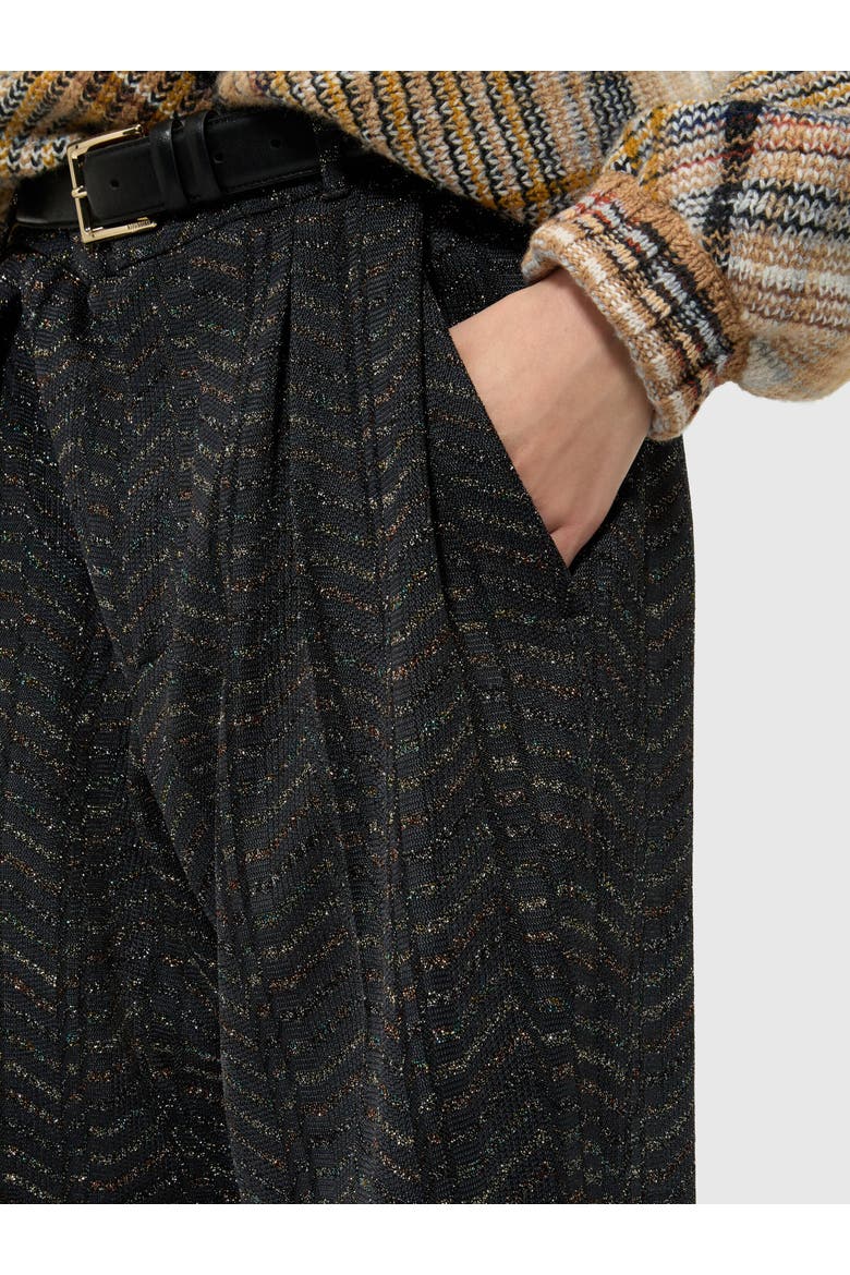 Wide-leg Pants, Alternate, color, Grey& Silver