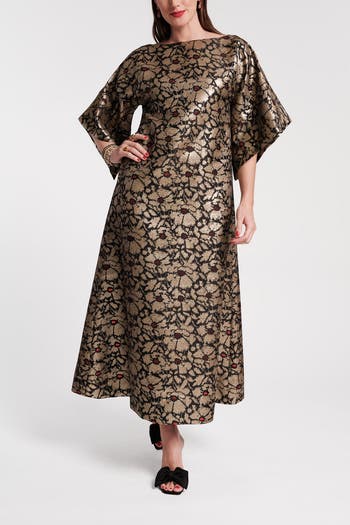 Frances Valentine Spinnaker 100% Cotton Maxi Print Dress