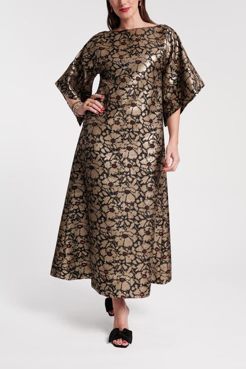FRANCES VALENTINE FRANCES VALENTINE SPINNAKER 100% COTTON MAXI PRINT DRESS