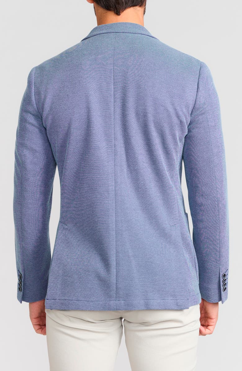 SAVILE ROW CO Slim Knit Blazer, Alternate, color, Blue