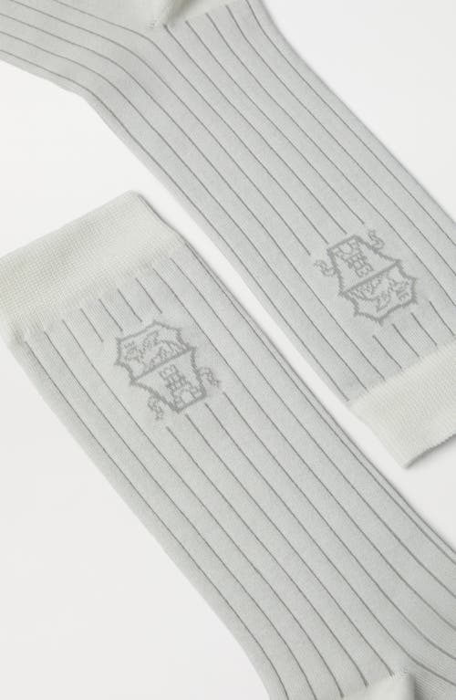 Brunello Cucinelli Cotton Socks In Grey