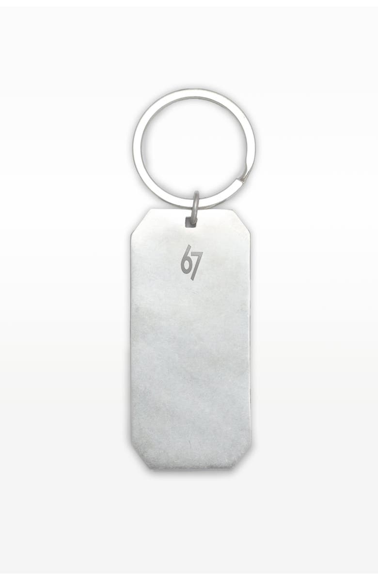 67jewelry Keychain II, Alternate, color, Silver