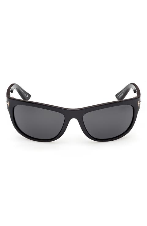 Anders 62mm Oversize Rectangular Sunglasses