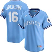 Nike Men's Nike Bo Jackson Light Blue Kansas City Royals Throwback Cooperstown Collection Limited Jersey