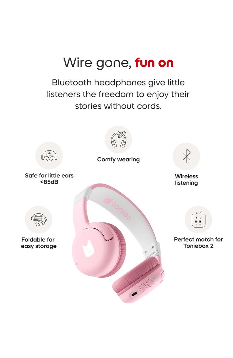 tonies Bluetooth Headphones, Alternate, color, Pink