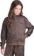 adidas Kids' Firebird Leopard Print Track Jacket