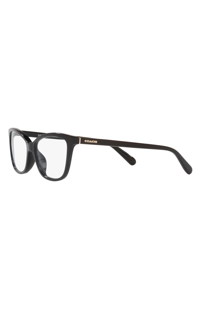COACH 54mm Cat Eye Optical Glasses, Alternate, color, 