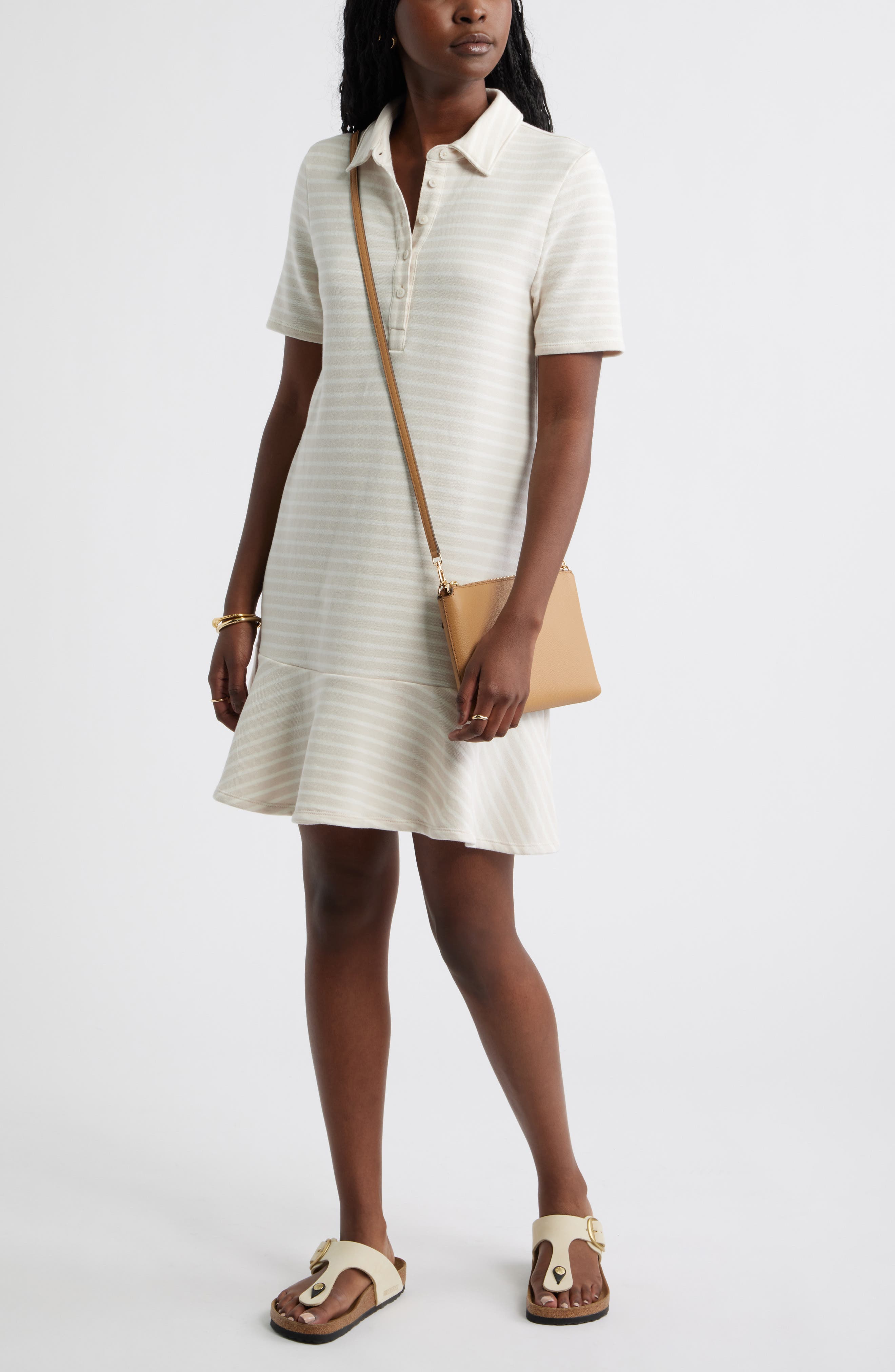 Henley Short Sleeve Polo Dress - image 2