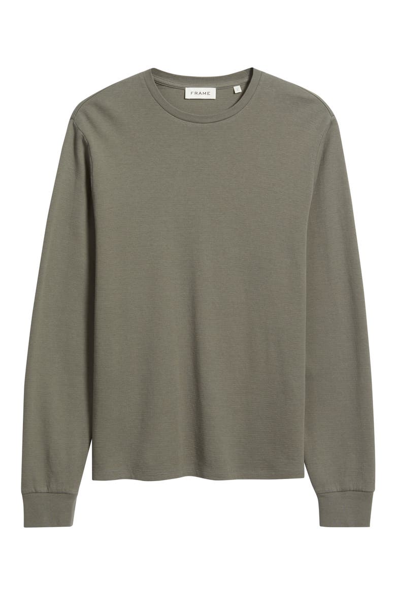 Duo Fold Long Sleeve Cotton T-Shirt, Alternate, color, SMOKY GREEN