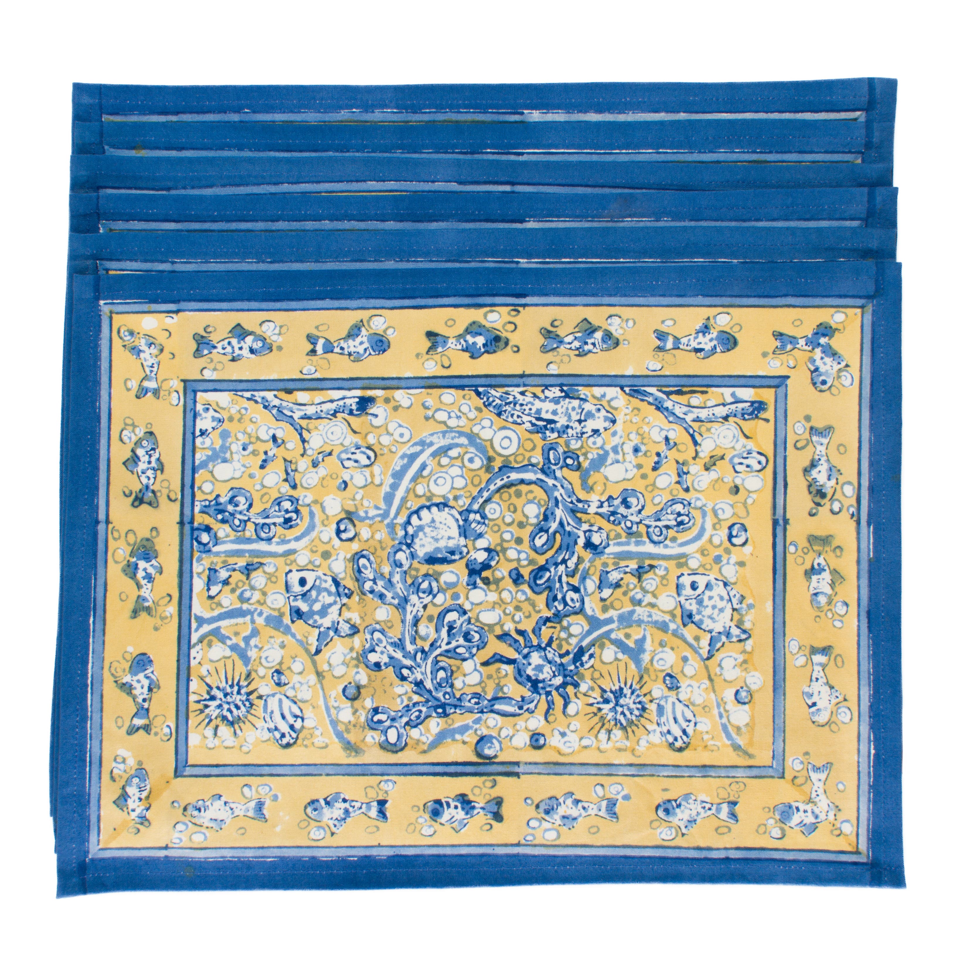 Blue/Yellow 15" x 18"