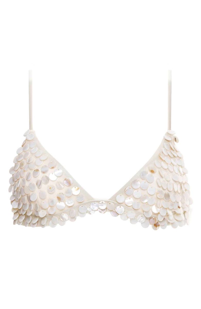 Agua Bendita Lisa Kai Paillette Bikini Top, Alternate, color,