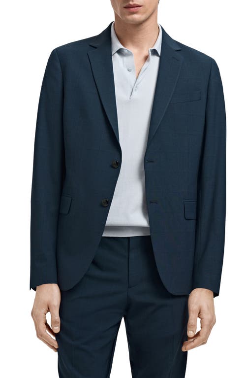 Mango Slim Fit Suit Jacket In Blue