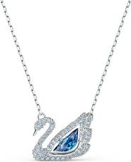 Swarovski Crystal Swan Pendant Necklace