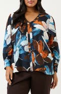 Estelle Annette Floral Popover Top