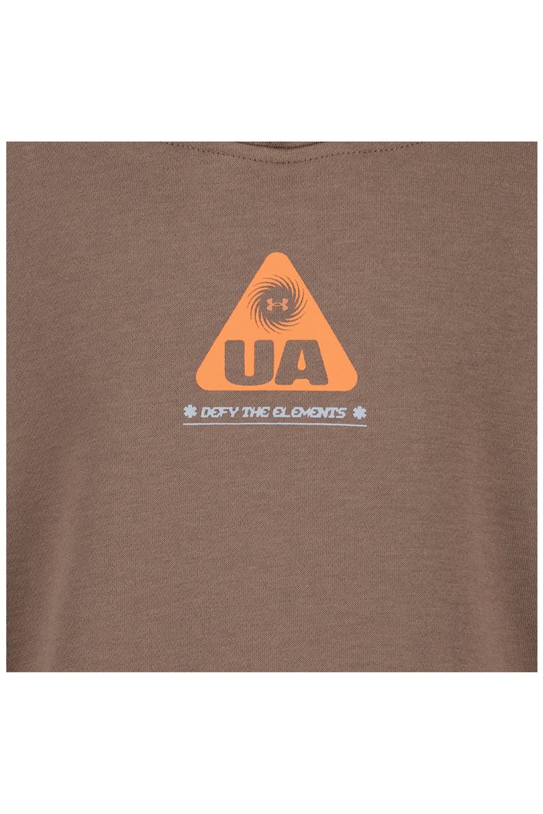 Kids' UA Defy Elements Graphic Hoodie, Alternate, color, DESERT TAUPE