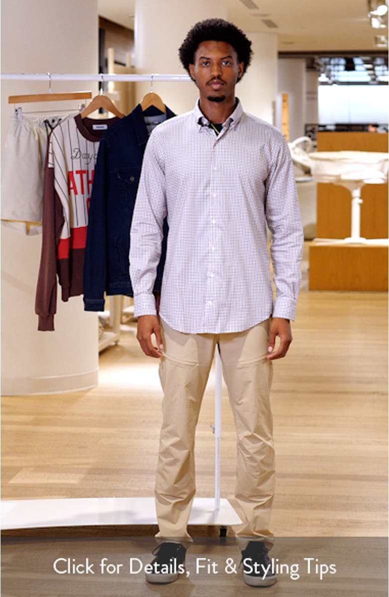 Julian Crown Light Plaid Button-Down Shirt, sales video thumbnail