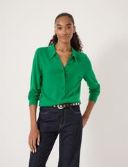 Hush Merino Long Sleeve Polo Top