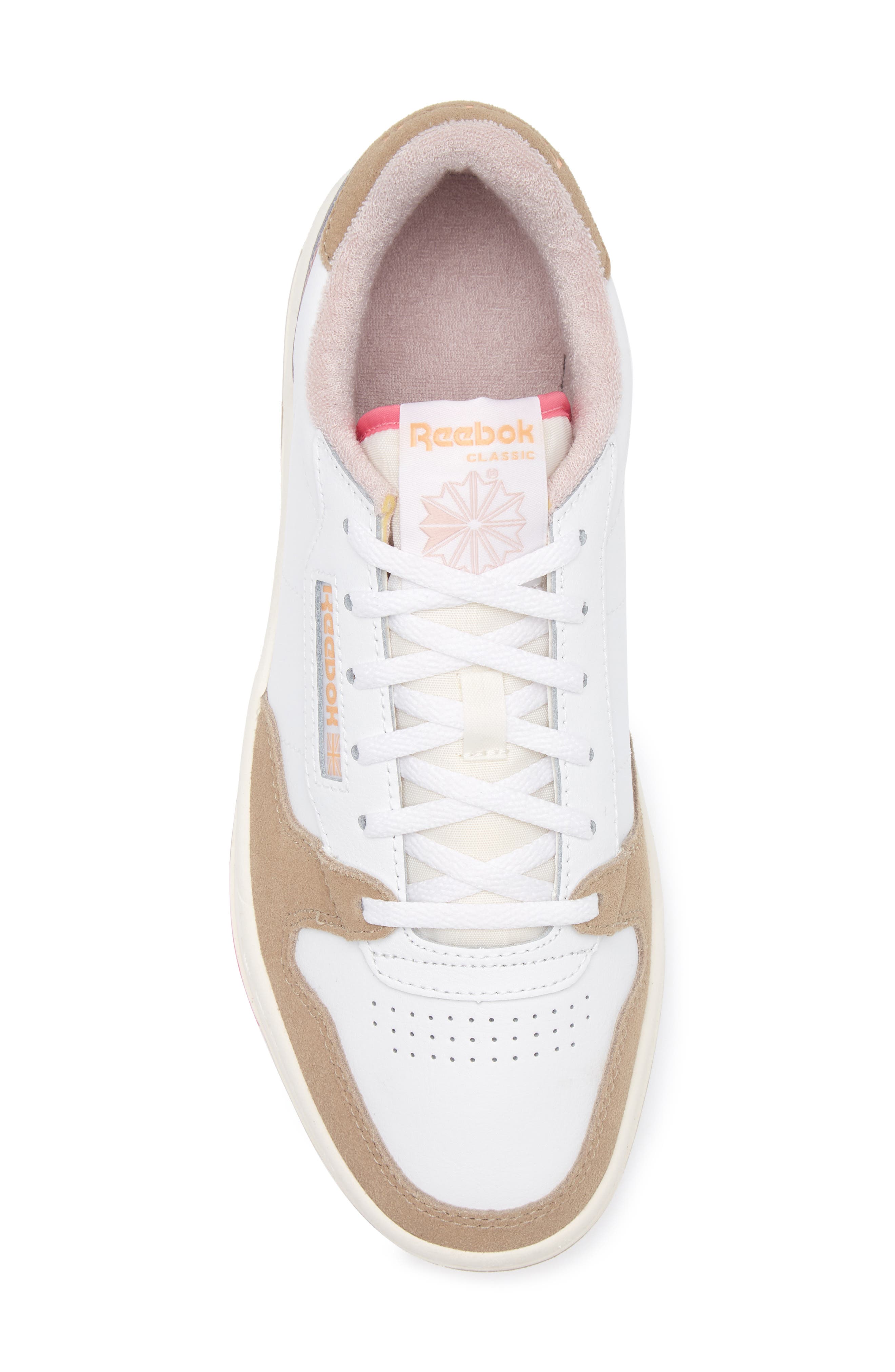 Reebok Phase Court Sneaker, Alternate, color, White/ Oat/ Chalk