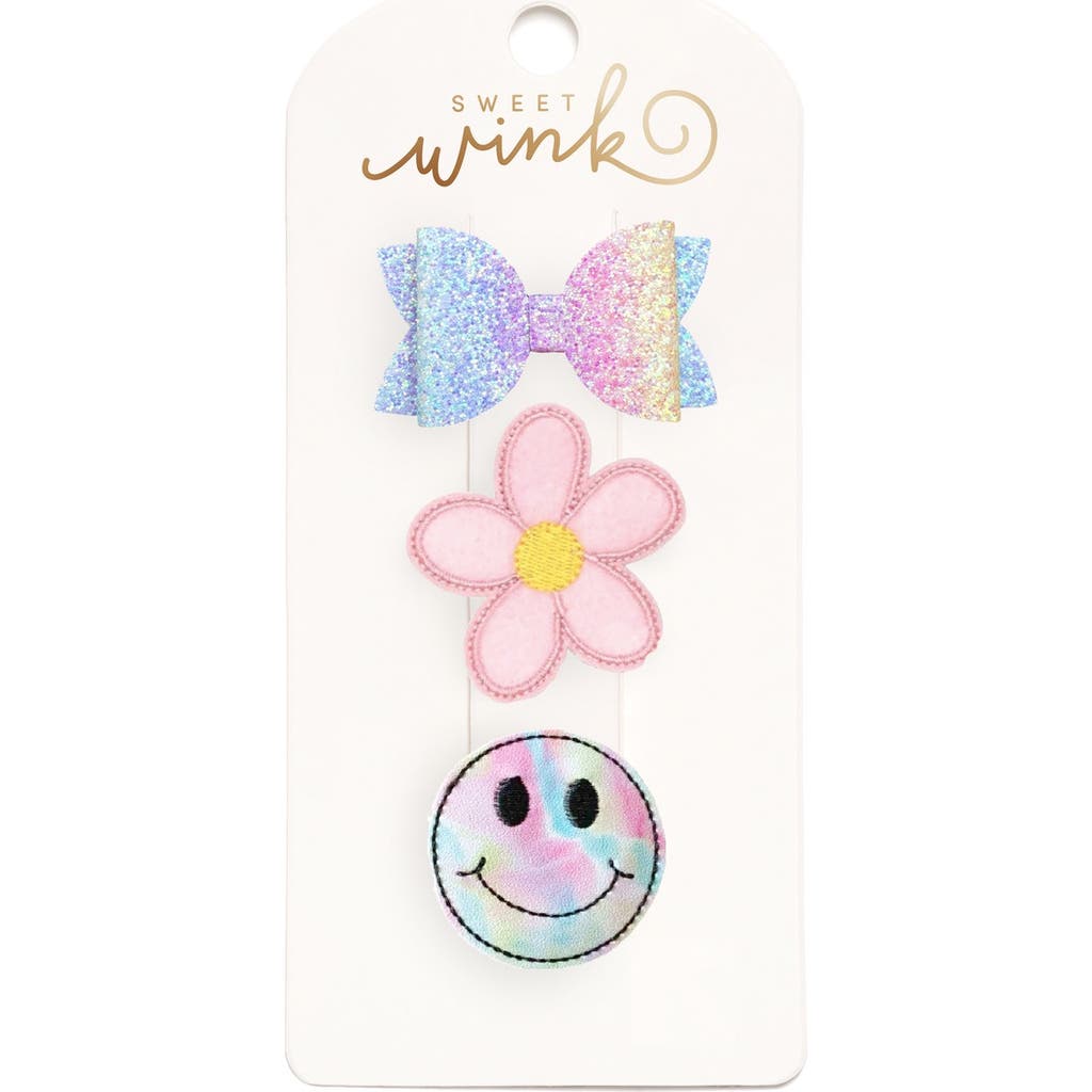 Sweet Wink Good Vibes Clip Set In Pink