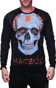 Maceoo Skull Graphic T-Shirt