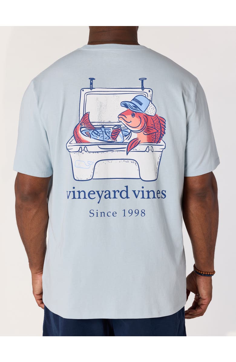 vineyard vines Big & Tall Redfish Cooler Pocket T-Shirt, Main, color, Del Mar Blue