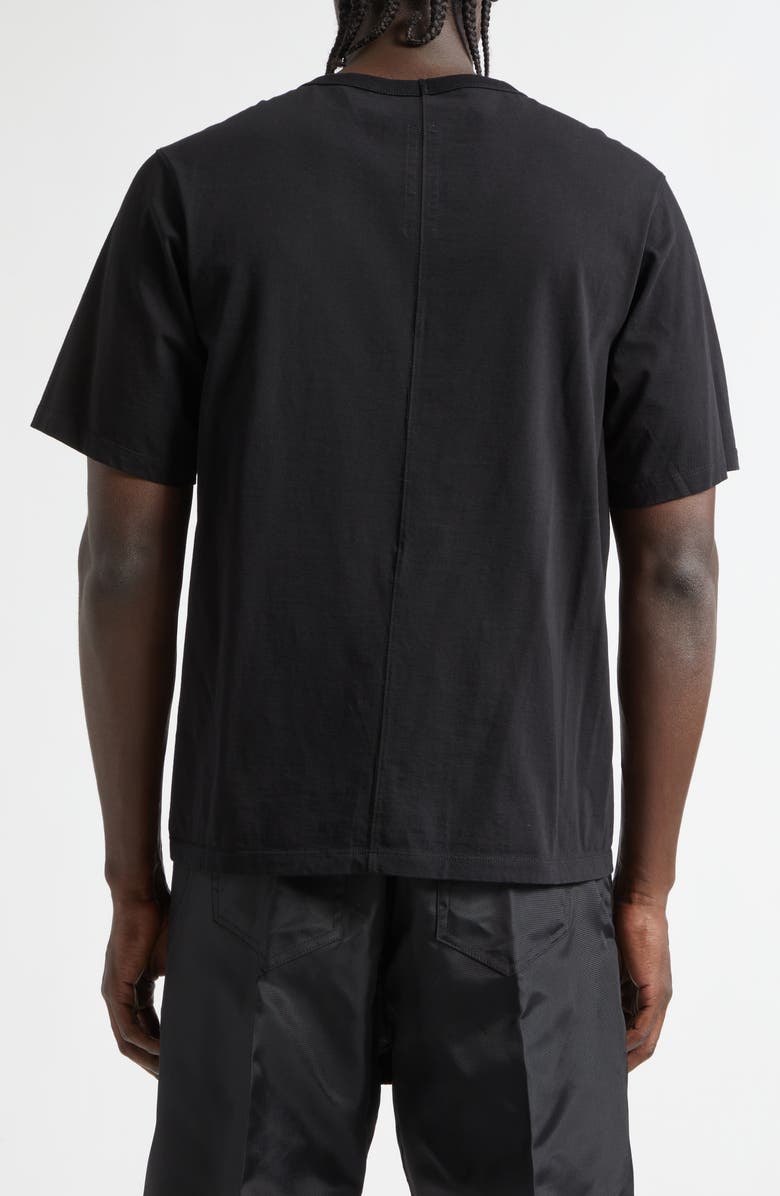 Rick Owens Temple Brad Cotton Graphic T-Shirt, Alternate, color, Black/ Milk