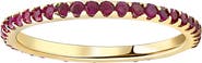 Bliss Diamond 3/4Ct Ruby Eternity Ring Anniversary Band 10k Gold