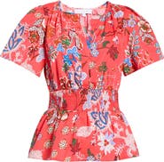 SUGARLIPS Oreanna Floral Sarina Smocked Top