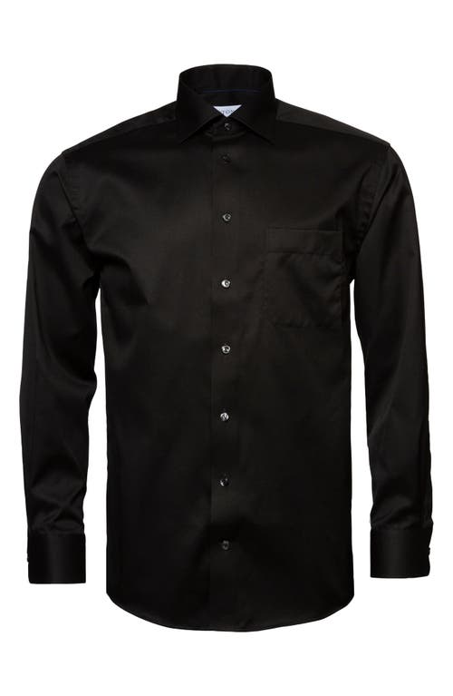Eton Classic Fit Solid Dress Shirt In Black
