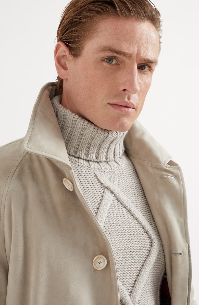 Brunello Cucinelli Suede overcoat, Alternate, color, 