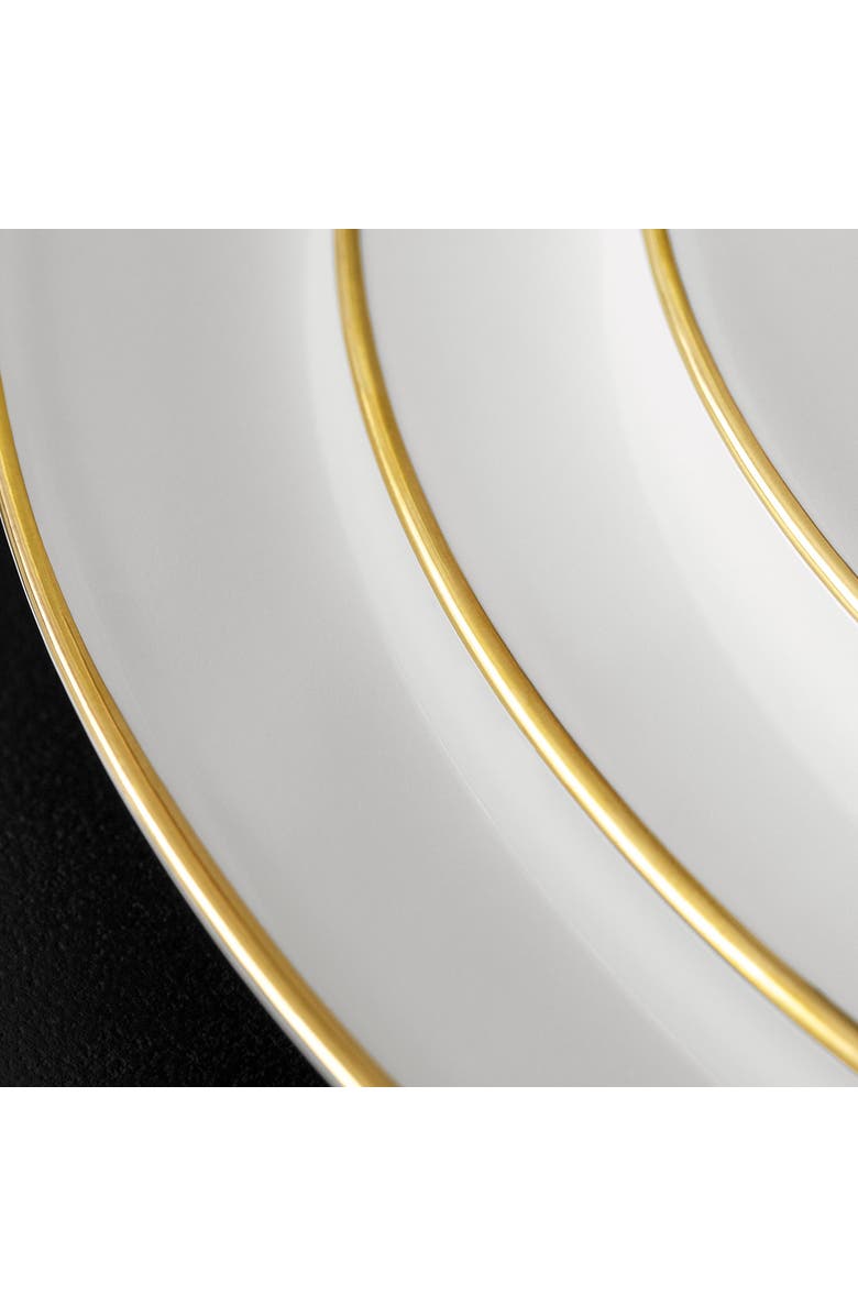 Villeroy & Boch Anmut Gold Rim Soup, Alternate, color, White