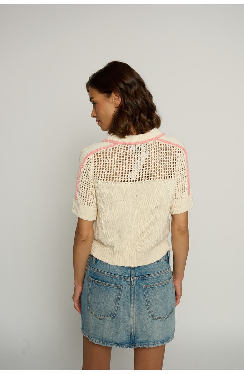 Central Park West Mesh Yoke Polo, Alternate, color, 