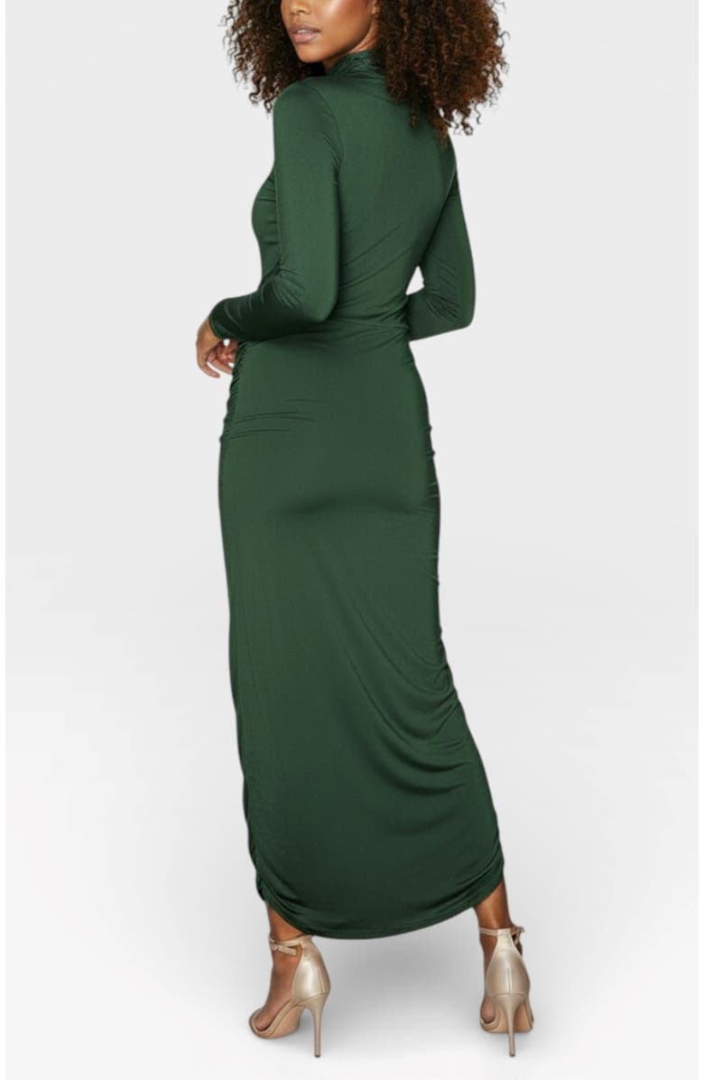 RACHEL Rachel Roy Bret  Wrap Front Midi Dress, Alternate, color, Green Pasture