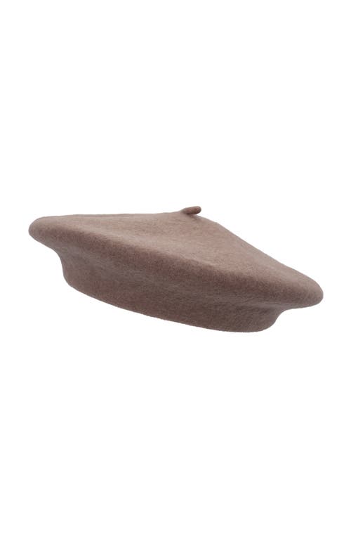 Lauren Ralplh Lauren Classic Wool Beret With Script Logo In Brown