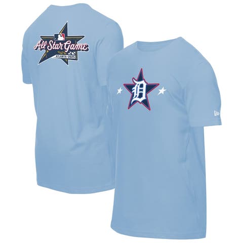 Men's New Era Light Blue Detroit Tigers 2025 MLB All-Star Game Workout T-Shirt