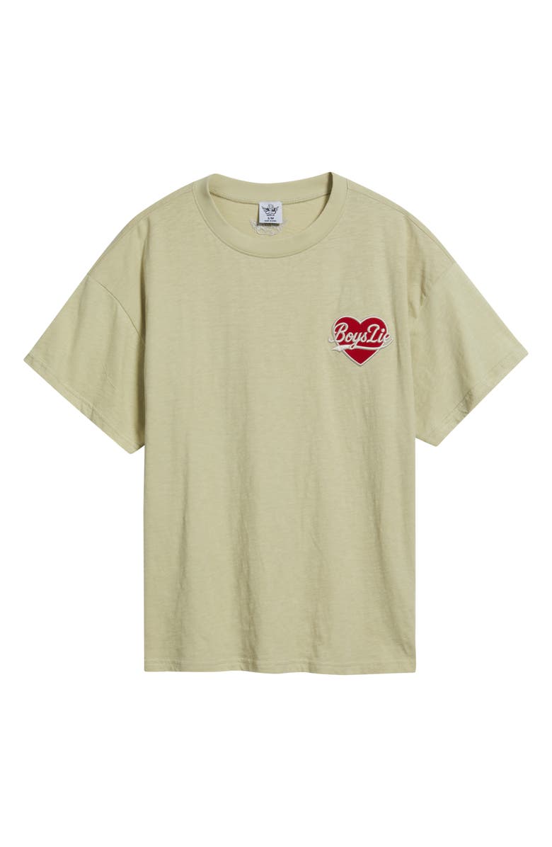 BOYS LIE Signature Graphic Boyfriend T-Shirt, Alternate, color, Talc