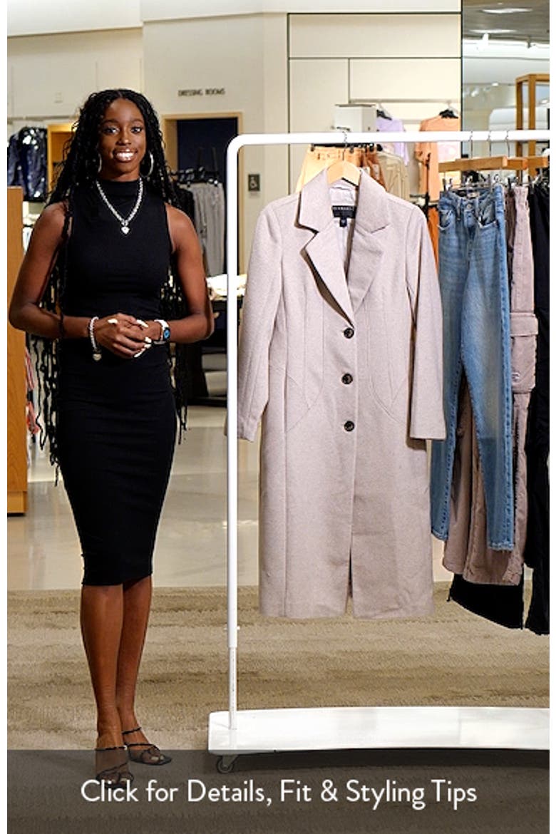 Tailored Wool Blend Coat video