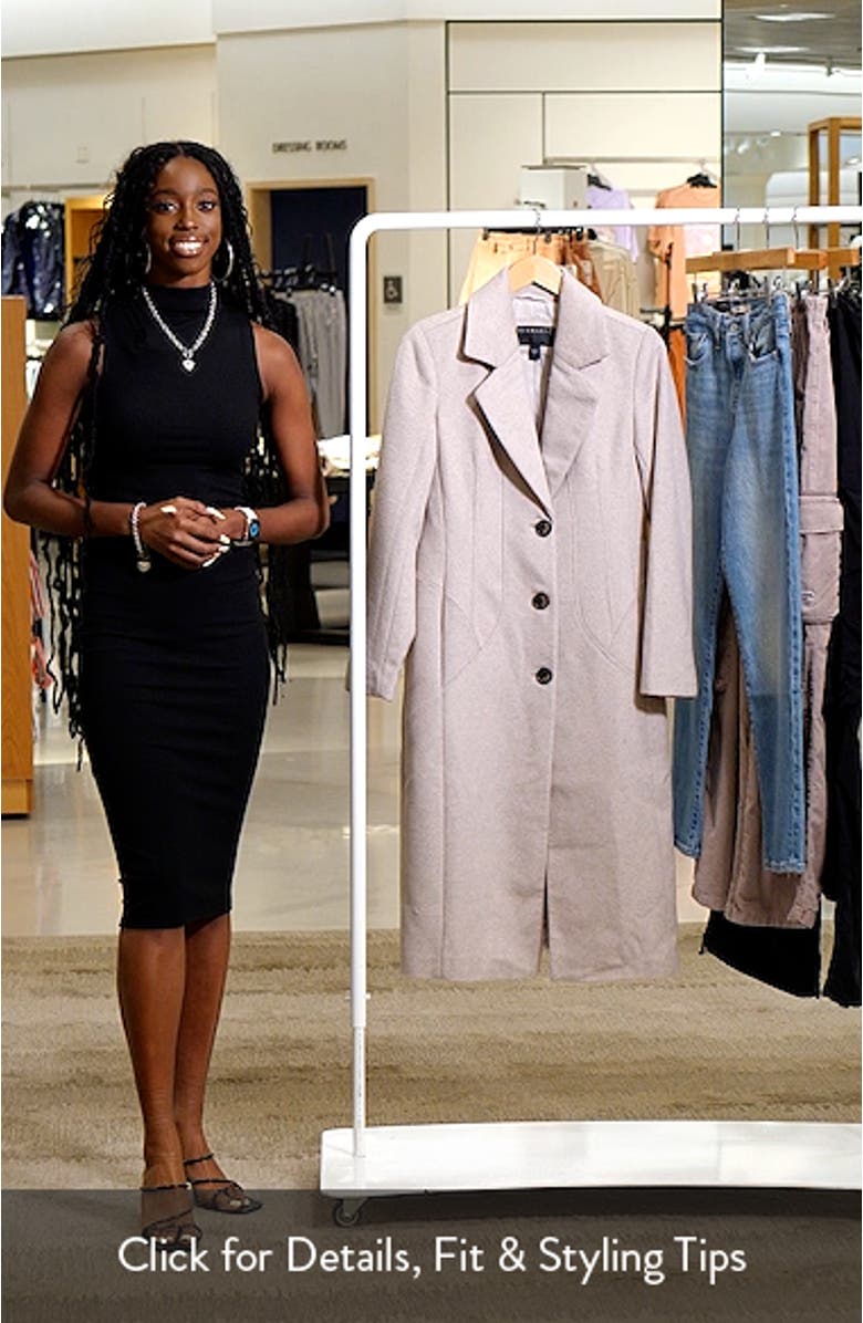 Tailored Wool Blend Coat, sales video thumbnail